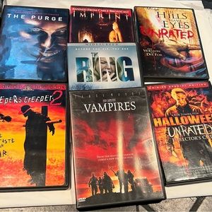 Lot of 7 Horror/Gore/Slasher DVD’s